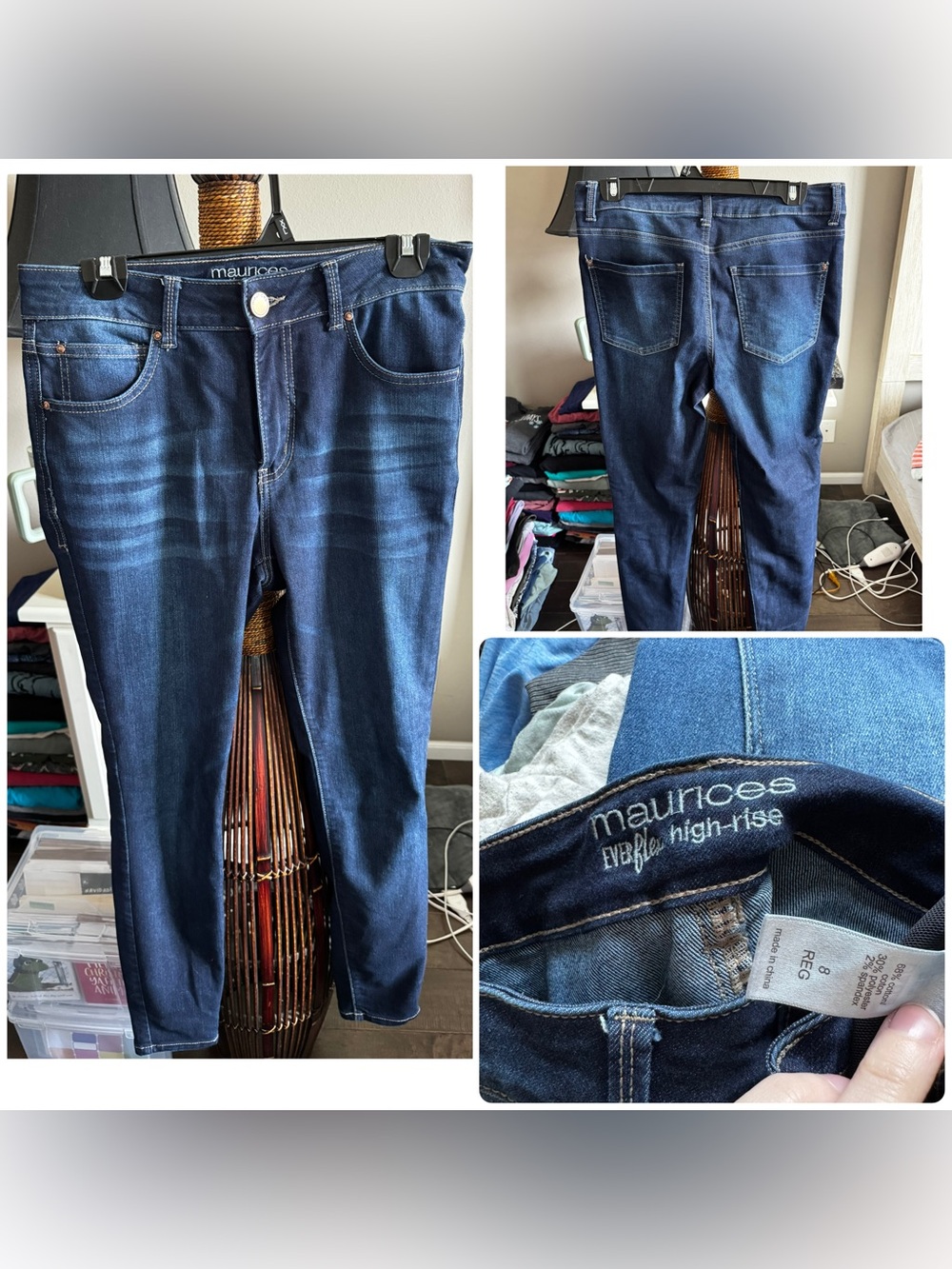 Maurices Women’s Dark Indigo Skinny Jeans